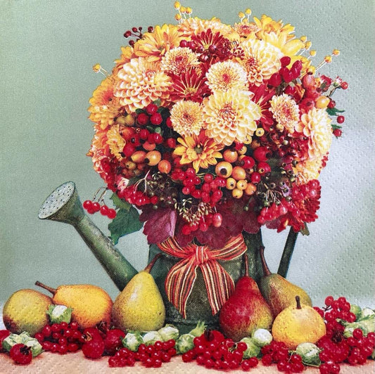 Flowers Paper Luncheon Napkins 20 Pack #5153