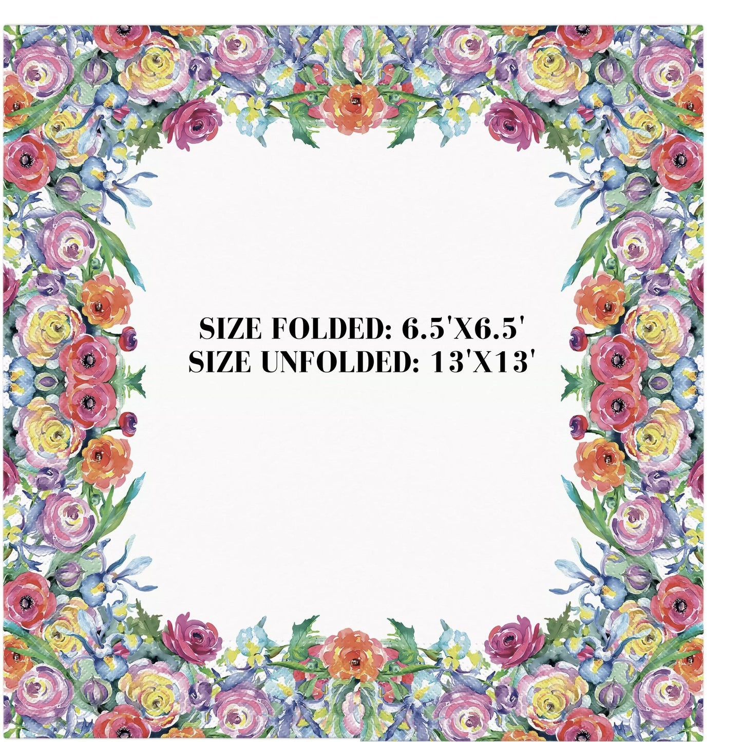 Flowers Napkins Decorative Border Floral Paper Decoupage Napkin #5319