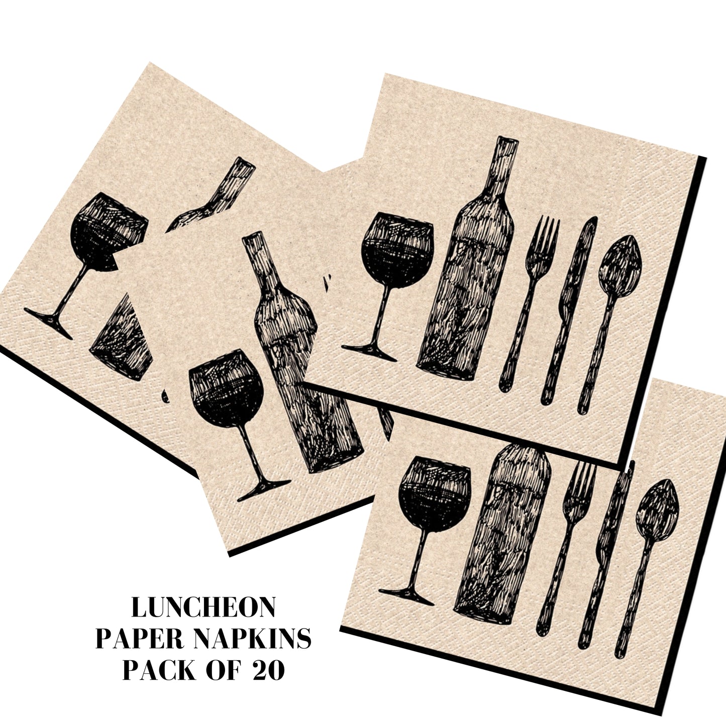 Unique Napkins Dinner Decor Decorative Paper Decoupage Napkin #6051