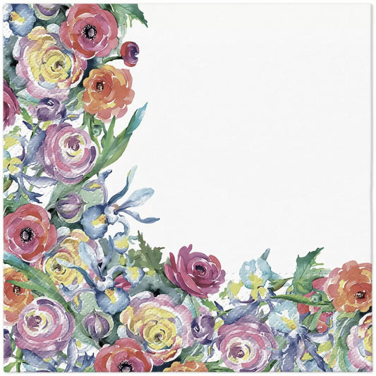 Flowers Napkins Decorative Border Floral Paper Decoupage Napkin #5319