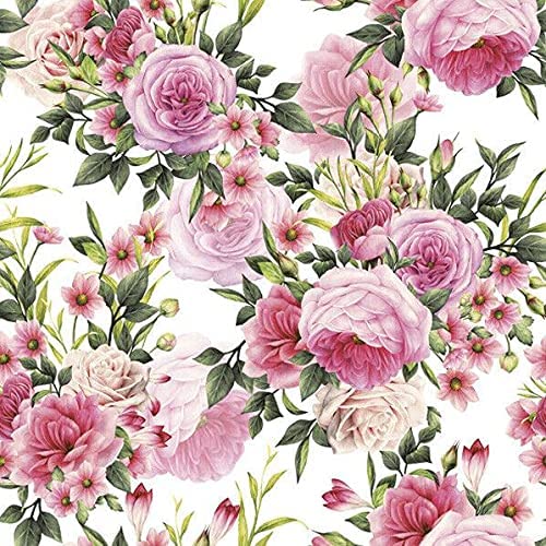 Flowers Paper Luncheon Napkins 20 Pack #5091